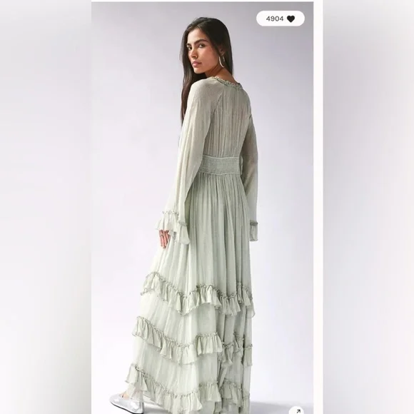 Free People Seraphina Maxi Dress Womens Medium - Picture 3 of 13
